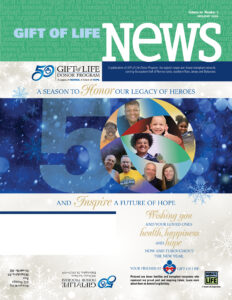 The cover of a newsletter is displayed.